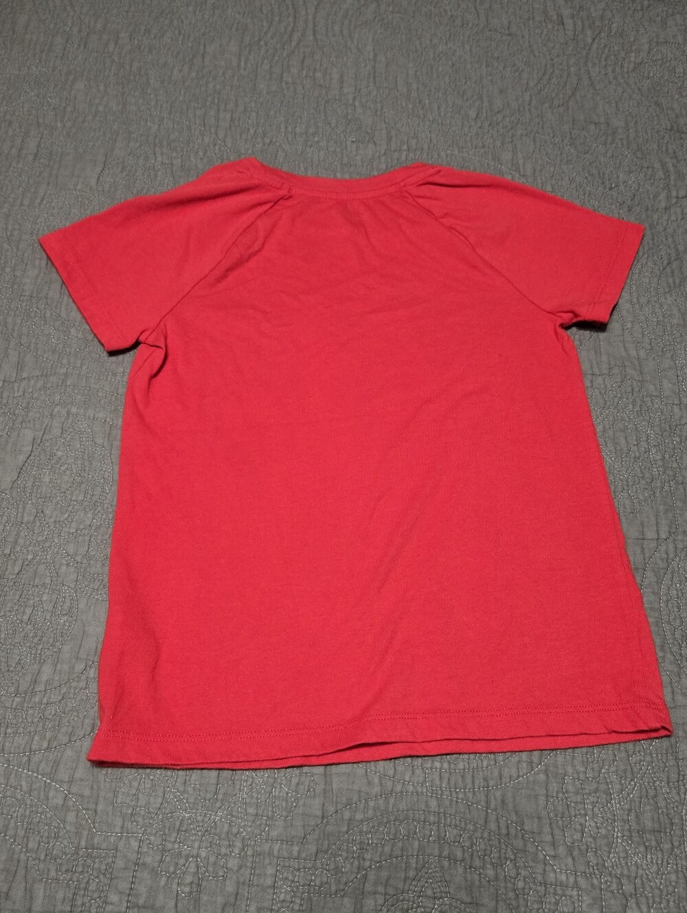 Cat & Jack Girl’s Short Sleeve Sequin Christmas Tree Holiday T-Shirt Red, M 7-8 - Picture 4 of 8